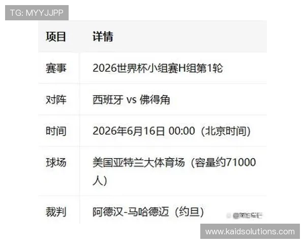 2026年世界杯西班牙VS佛得角胜率评估：球队实力与比赛走势详解